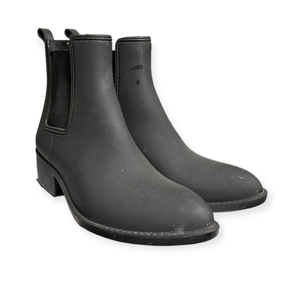 JEFFREY CAMPBELL | Chelsea Ankle Rain Boots  - Black - Picture 3 of 8